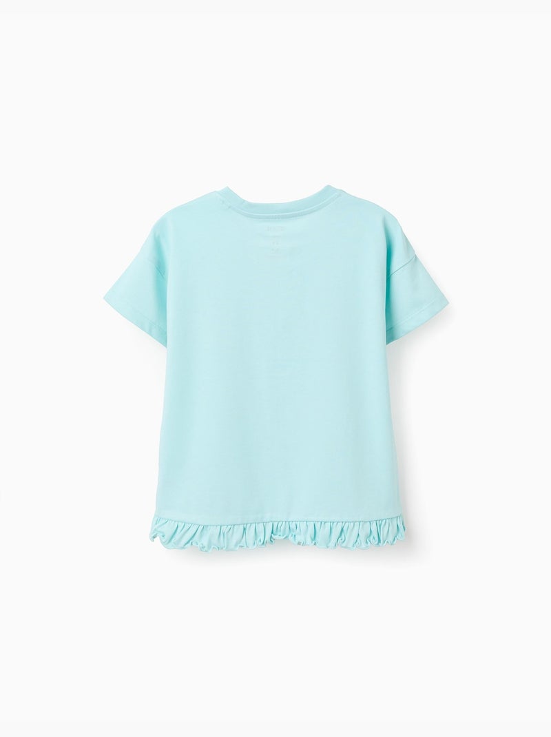 T-shirt in cotone con stampa stitch e scrump Blu chiaro - Kiabi
