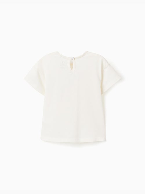 T-shirt in cotone con tasca ricamata - Kiabi