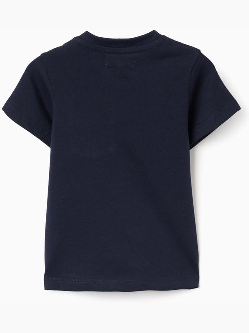 T-shirt in cotone con taschino stampato sul petto - Kiabi