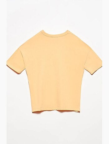 T-shirt in cotone da donna con girocollo dilvin