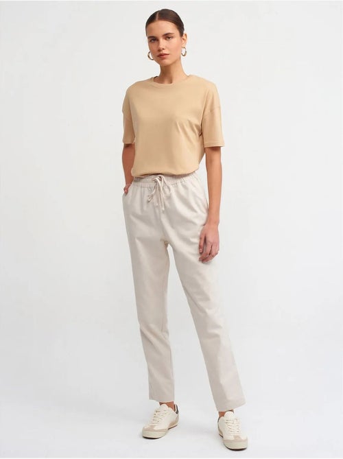 T-shirt in cotone da donna con girocollo dilvin - Kiabi
