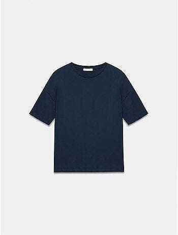 T-shirt in cotone da donna con girocollo dilvin