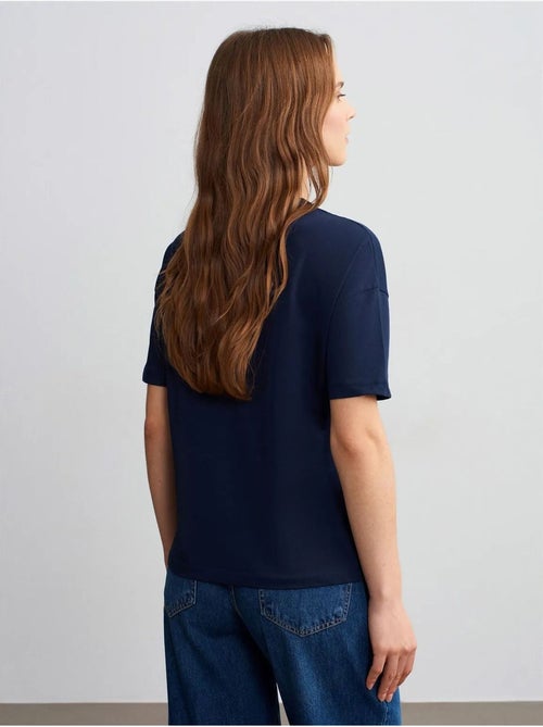 T-shirt in cotone da donna con girocollo dilvin - Kiabi T-shirt in cotone da donna con girocollo dilvin - Kiabi