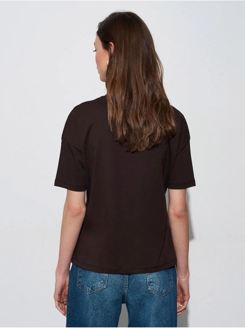 T-shirt in cotone da donna con girocollo dilvin - Kiabi