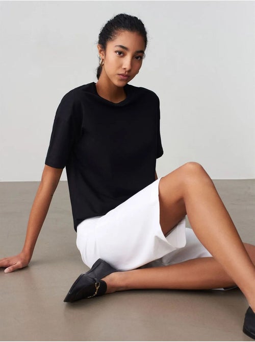 T-shirt in cotone da donna con girocollo dilvin - Kiabi T-shirt in cotone da donna con girocollo dilvin - Kiabi