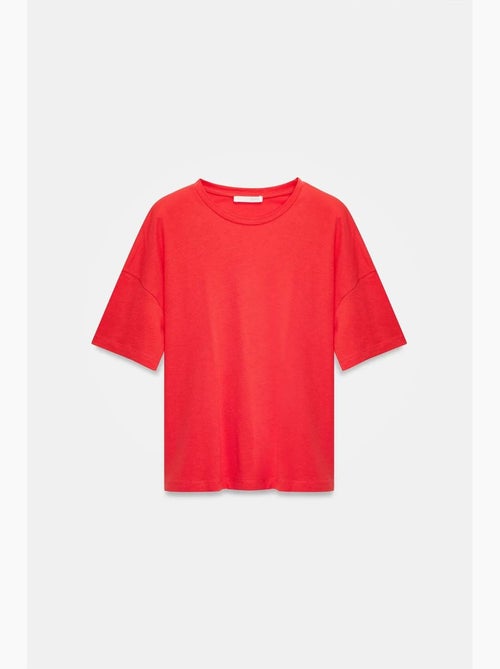 T-shirt in cotone da donna con girocollo dilvin - Kiabi