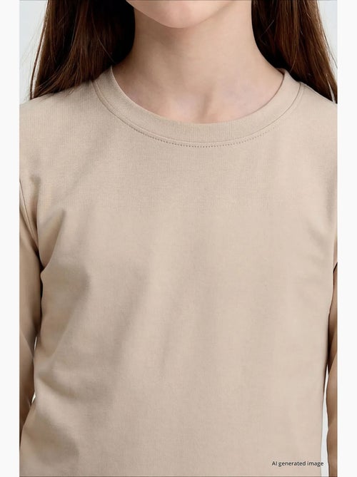 T-shirt in cotone ed elastan tommy - Kiabi