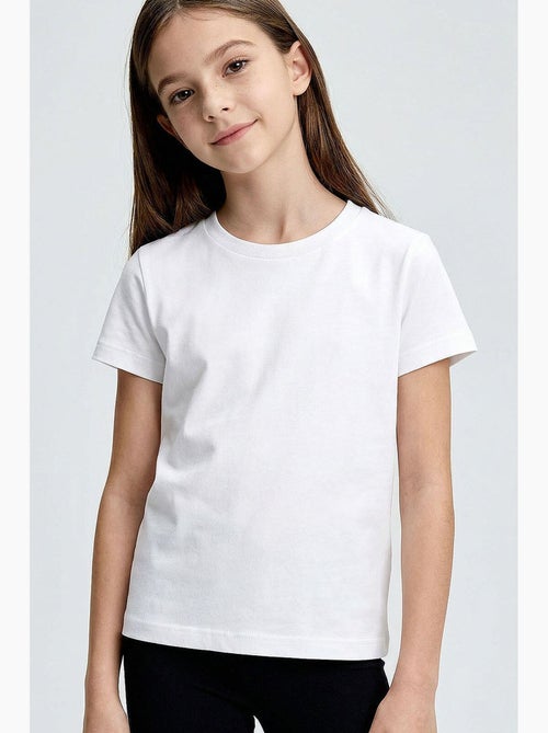T-shirt in cotone ed elastan tommy - Kiabi T-shirt in cotone ed elastan tommy - Kiabi