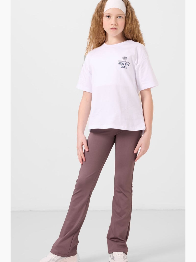 T-shirt in cotone ed elastan tommy Bianco - Kiabi