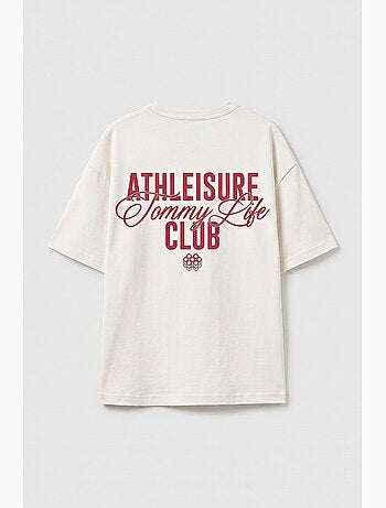 T-shirt in cotone ed elastan tommy