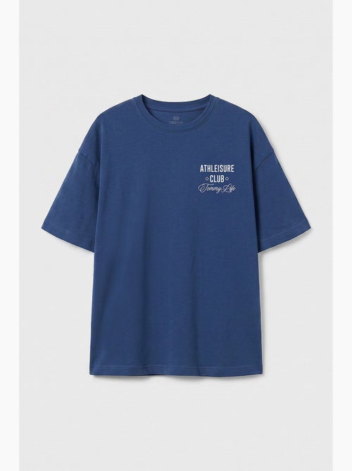 T-shirt in cotone ed elastan tommy - Kiabi
