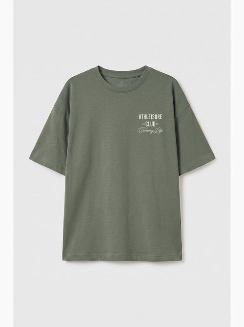 T-shirt in cotone ed elastan tommy - Kiabi