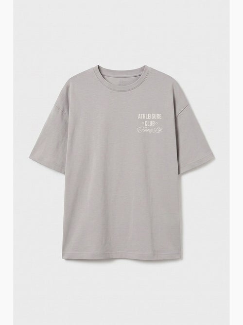 T-shirt in cotone ed elastan tommy - Kiabi
