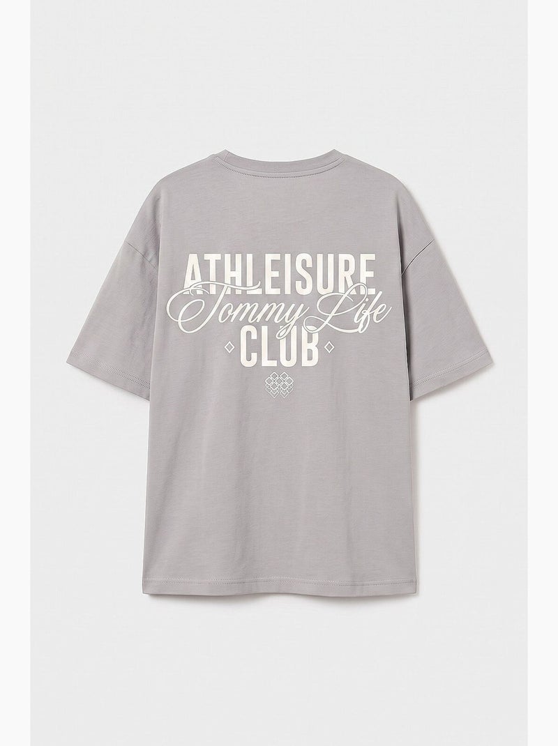 T-shirt in cotone ed elastan tommy Grigio chiaro - Kiabi