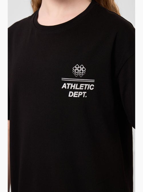 T-shirt in cotone ed elastan tommy - Kiabi