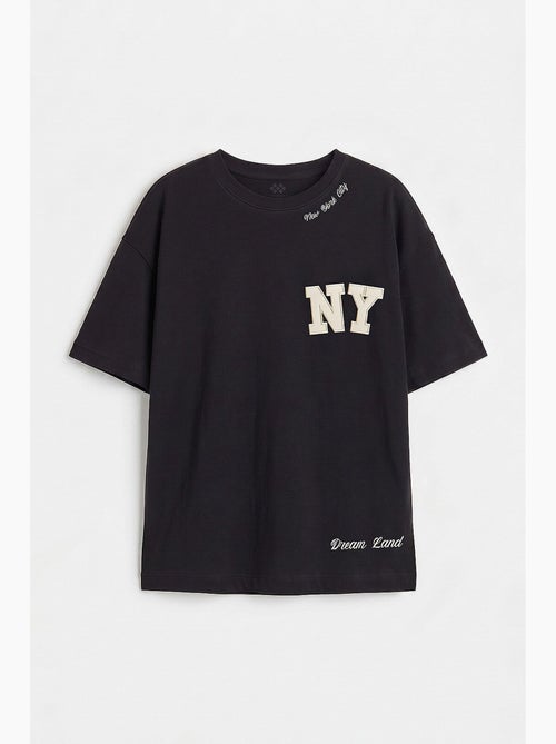 T-shirt in cotone ed elastan tommy - Kiabi
