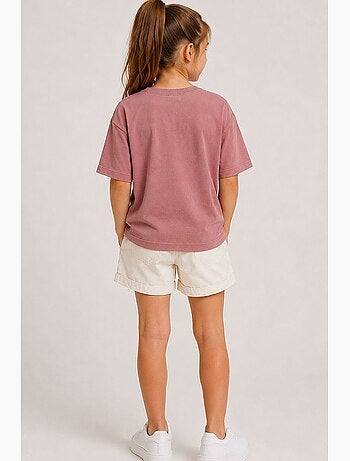 T-shirt in cotone ed elastan tommy