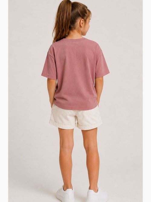 T-shirt in cotone ed elastan tommy - Kiabi