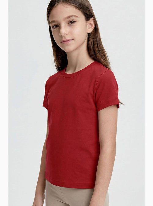 T-shirt in cotone ed elastan tommy - Kiabi T-shirt in cotone ed elastan tommy - Kiabi