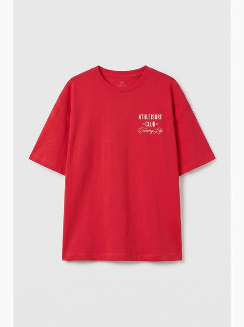 T-shirt in cotone ed elastan tommy - Kiabi