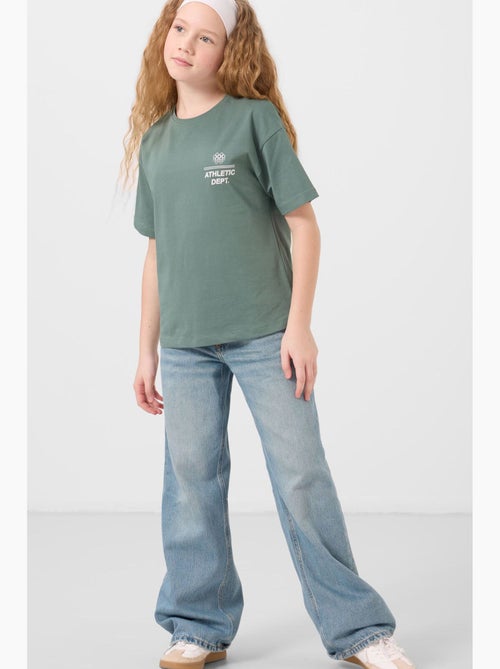 T-shirt in cotone ed elastan tommy - Kiabi