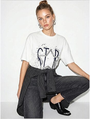T-shirt in cotone lucci