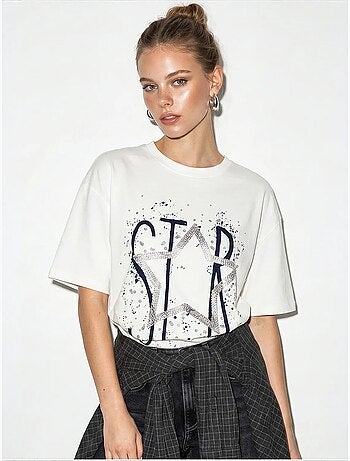 T-shirt in cotone lucci