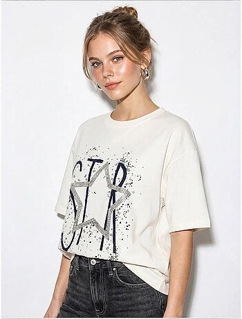 T-shirt in cotone lucci