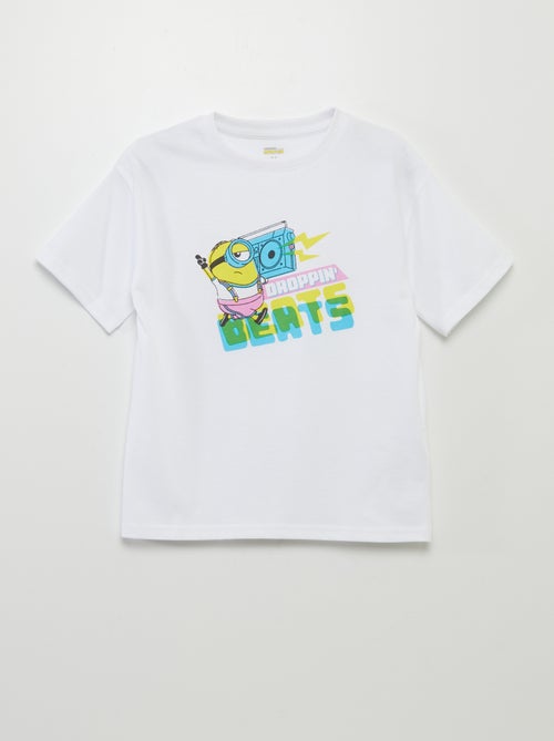 T-shirt in cotone 'Minions' scollo tondo - Kiabi