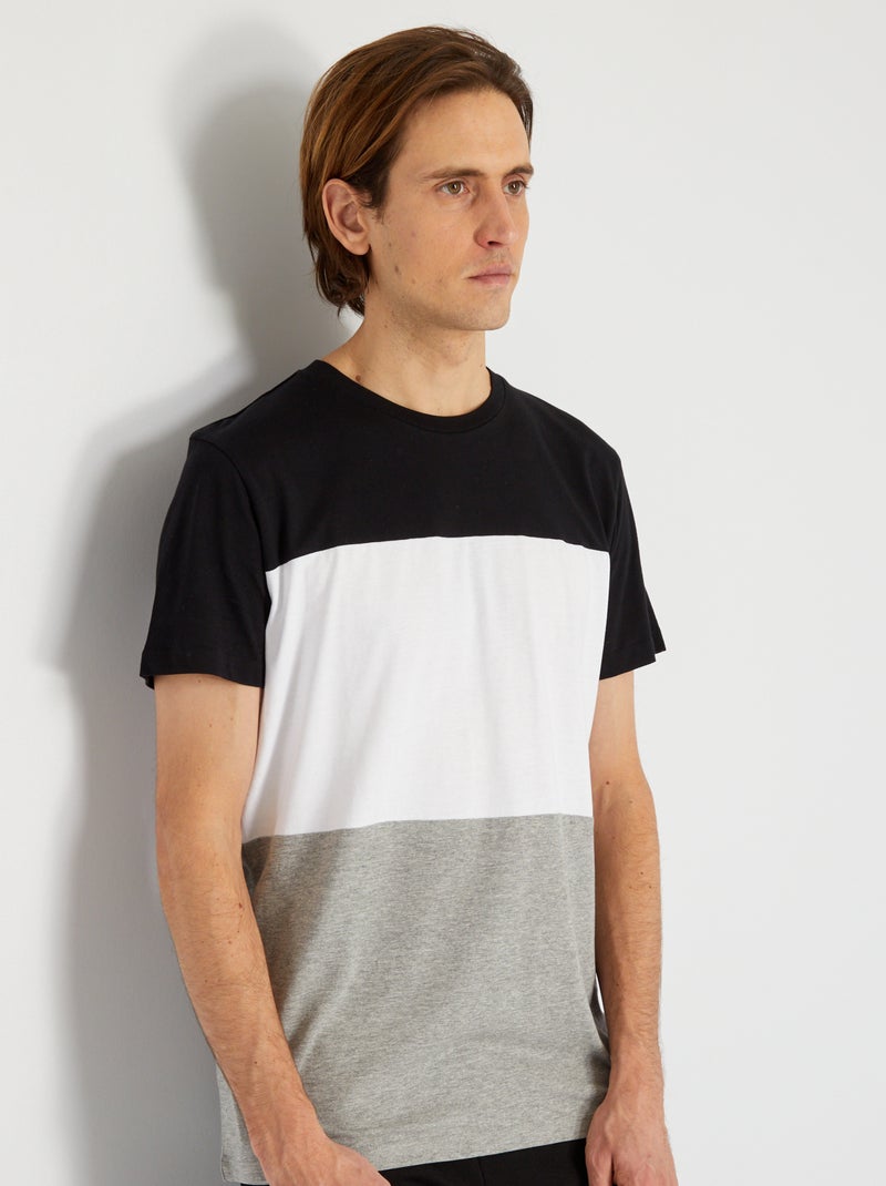 T-shirt in cotone multicolore BIANCO - Kiabi