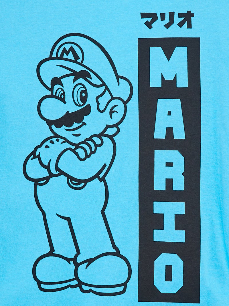 T-shirt in cotone 'Nintendo' BLU - Kiabi