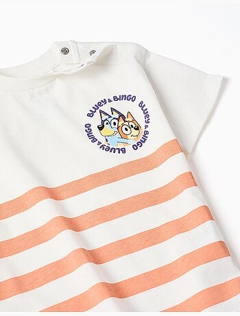 T-shirt in cotone + pantaloncini con Bluey