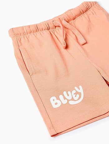 T-shirt in cotone + pantaloncini con Bluey