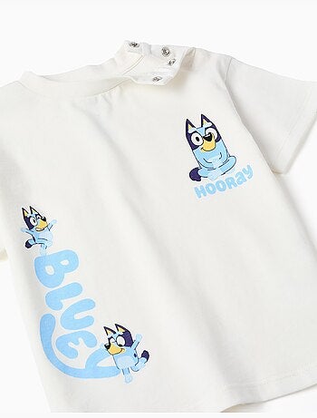 T-shirt in cotone + pantaloncini con Bluey