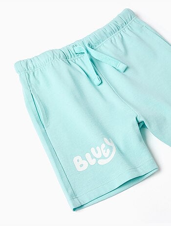 T-shirt in cotone + pantaloncini con Bluey