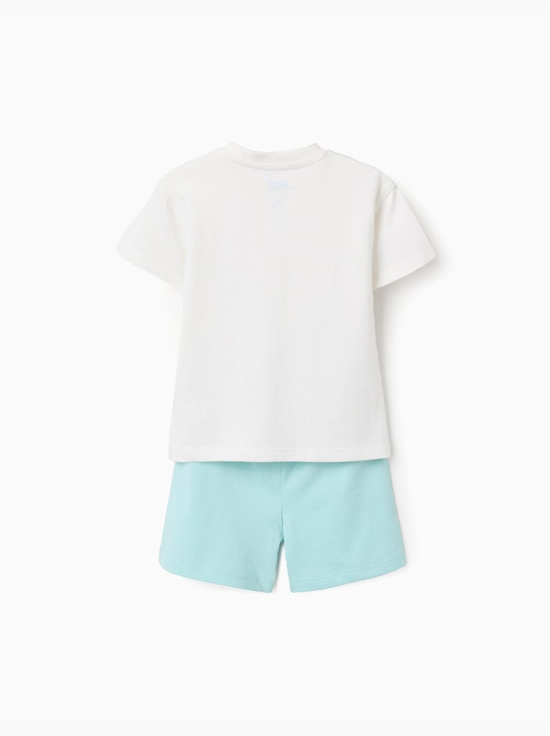 T-shirt in cotone + pantaloncini con Bluey Blu chiaro - Kiabi