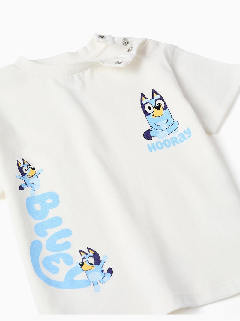 T-shirt in cotone + pantaloncini con Bluey Blu chiaro - Kiabi