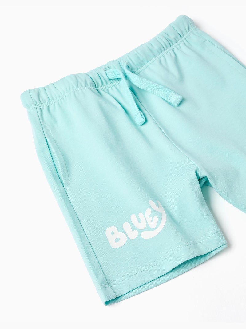 T-shirt in cotone + pantaloncini con Bluey Blu chiaro - Kiabi