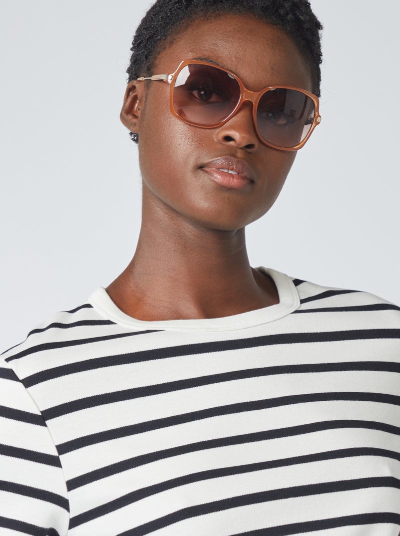 T-shirt in cotone pesante BLU - Kiabi