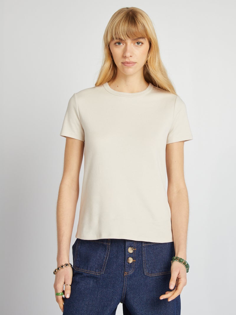 T-shirt in cotone pesante GRIGIO - Kiabi