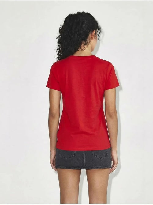 T-shirt in cotone pettinato con scollo a v comfort fit lucci - Kiabi T-shirt in cotone pettinato con scollo a v comfort fit lucci - Kiabi