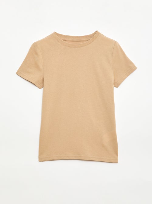 T-shirt in cotone piqué a maniche corte - Kiabi