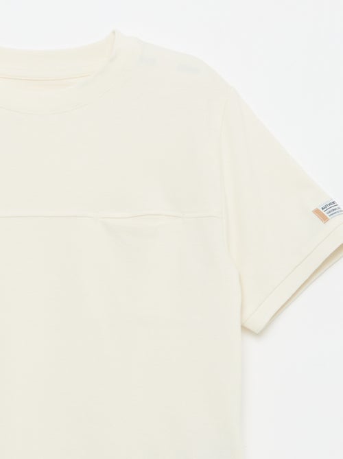T-shirt in cotone piqué a maniche corte - Kiabi