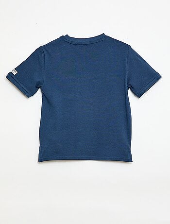 T-shirt in cotone piqué a maniche corte