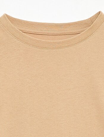 T-shirt in cotone piqué a maniche corte