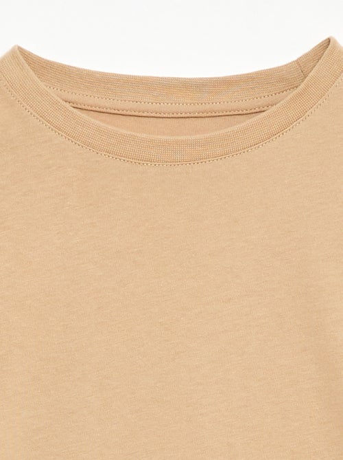 T-shirt in cotone piqué a maniche corte - Kiabi