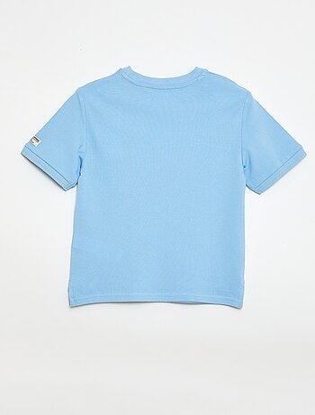 T-shirt in cotone piqué a maniche corte