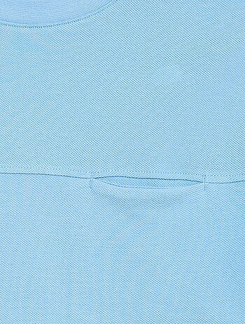 T-shirt in cotone piqué a maniche corte