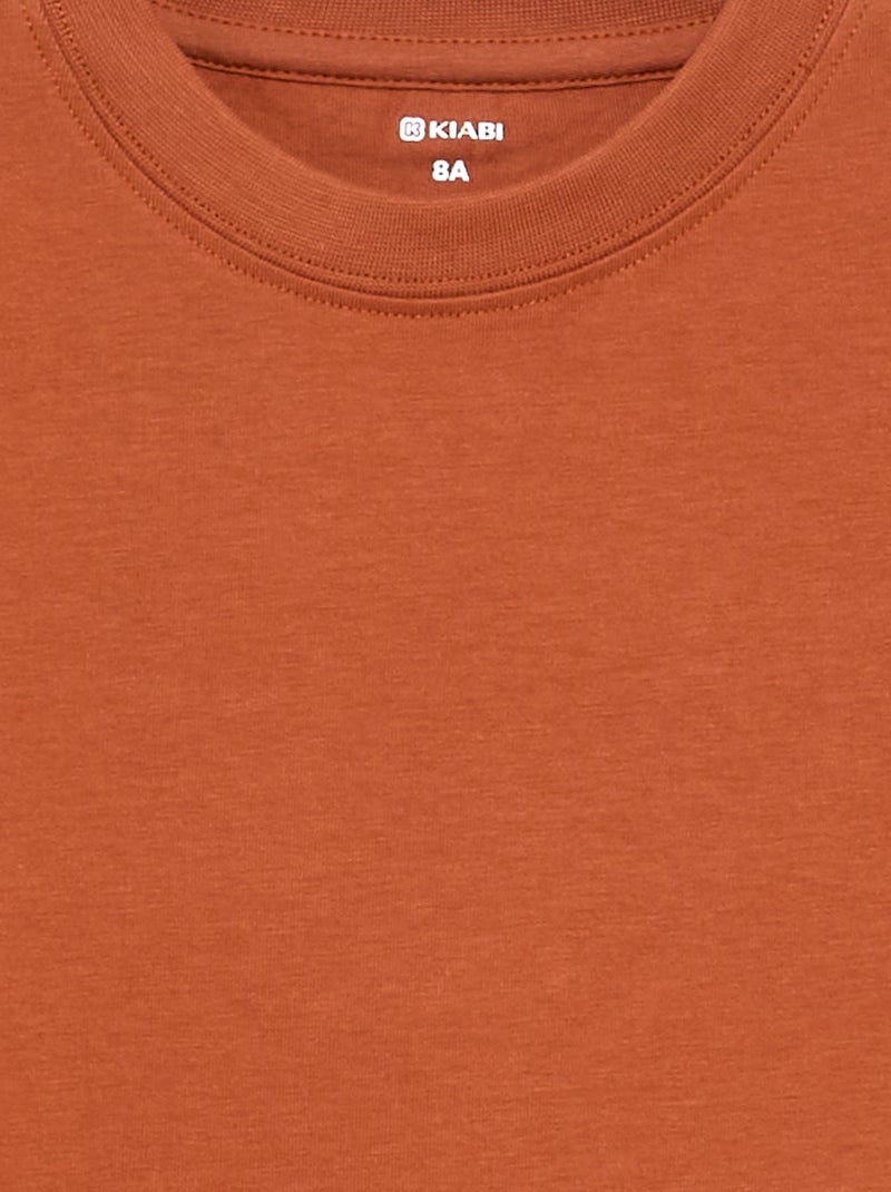 T-shirt in cotone premium Arancione - Kiabi