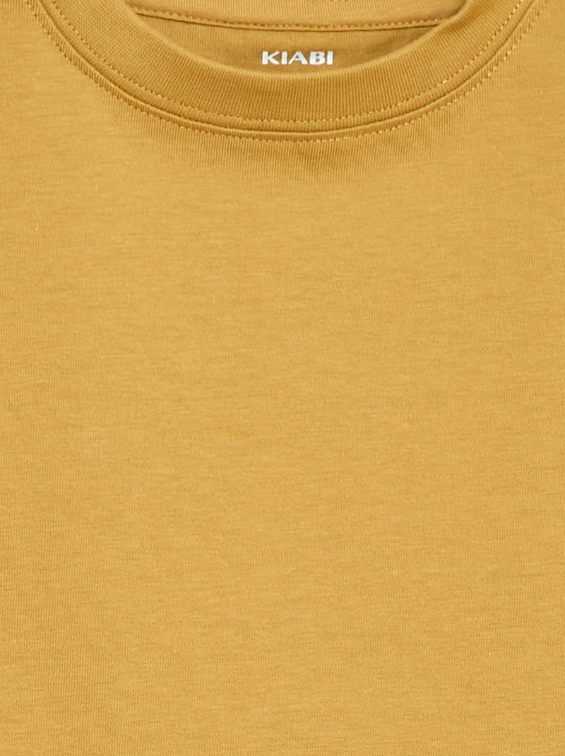 T-shirt in cotone premium Giallo - Kiabi